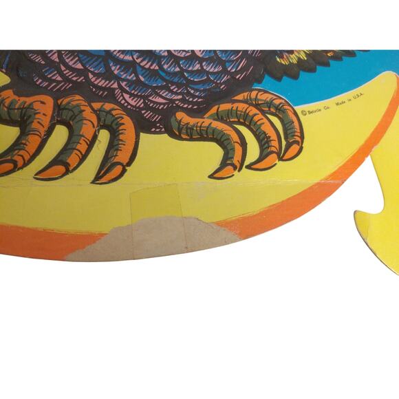 Vintage Beistle Halloween Skull Witch Owl Die Cuts Set of 3 READ - Picture 12 of 13